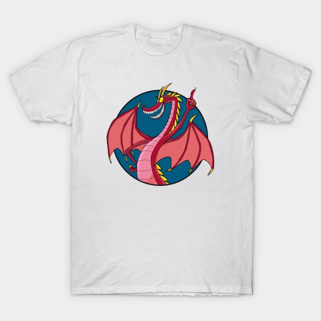 Hildegard Gretchwyrm in a circle T-Shirt by Slack Wyrm